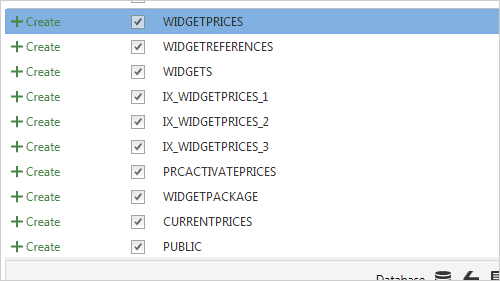Creating new database directly from version control