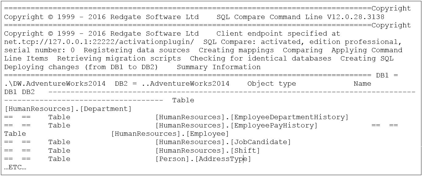automated database comparisons 2a
