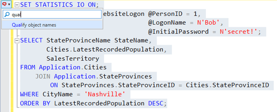SQL Prompt formatting styles 6