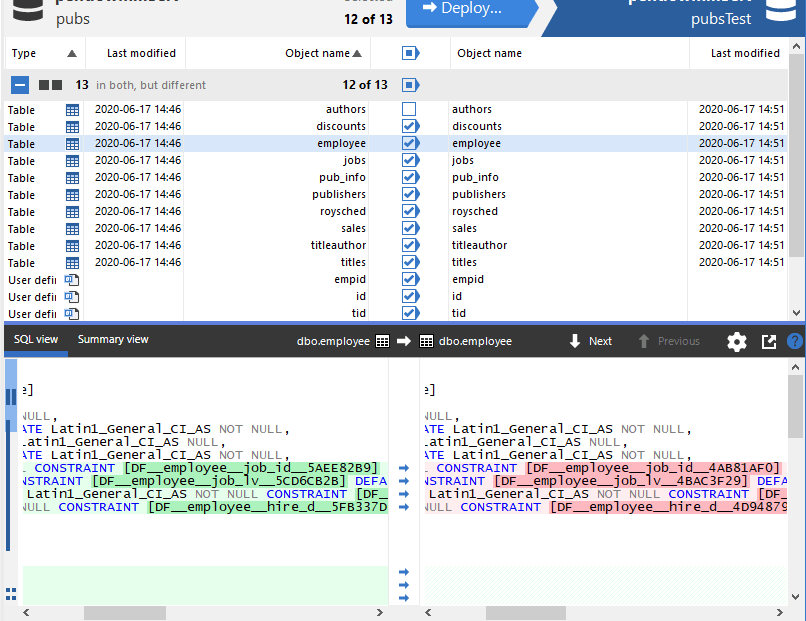 SQL Compare使用教程：在SQL比较中处理系统命名的约束