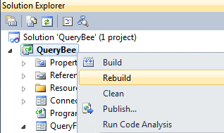 Figure 16.  We rebuild our QueryBee application. Figure 16.  We rebuild our QueryBee application.