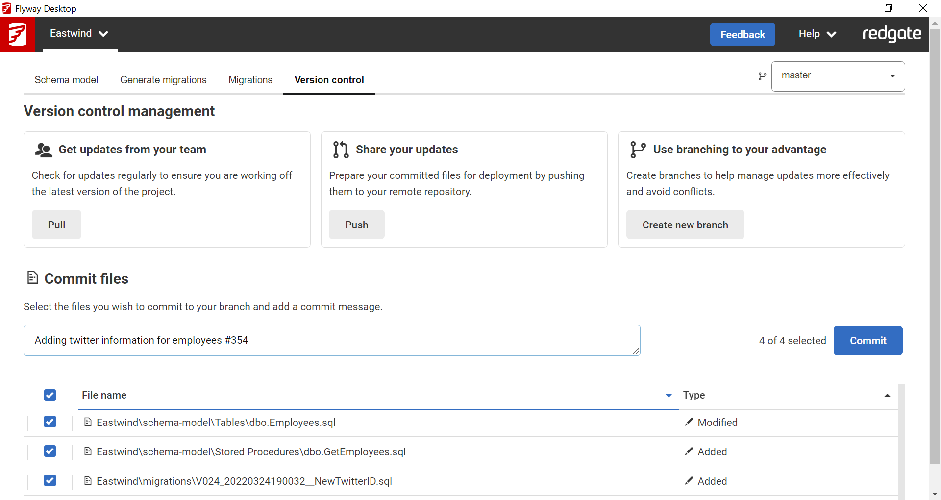 Standardize database deployments across teams and technologies
