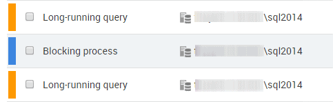 Long running query and Blocking process alerts in Redgate Monitor
