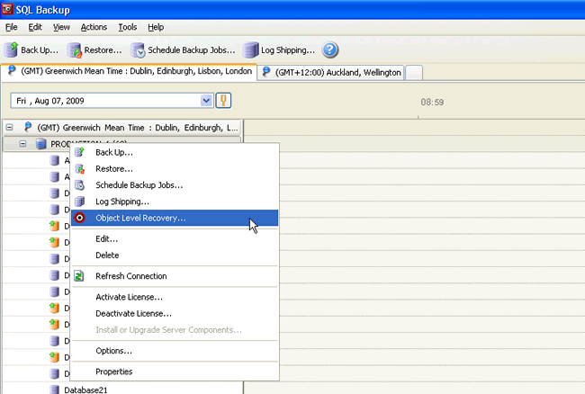 Start SQL Object Level Recovery Pro