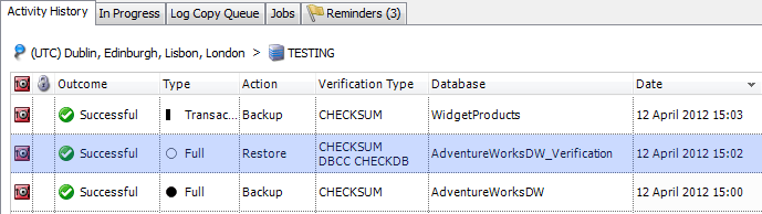 Review the verification results