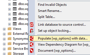Generate data from within SQL Server Management Studio