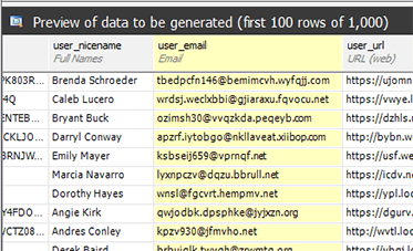 Preview and customize the data