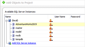Choose a database to analyze