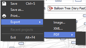 Optionally, export the diagram