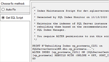 Automatic T-SQL script generation