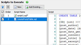 View scripts