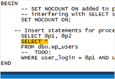 Searching for stored procedures containing SELECT * with SQL Search in SSMS