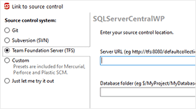 Work on a central database or your own local copy