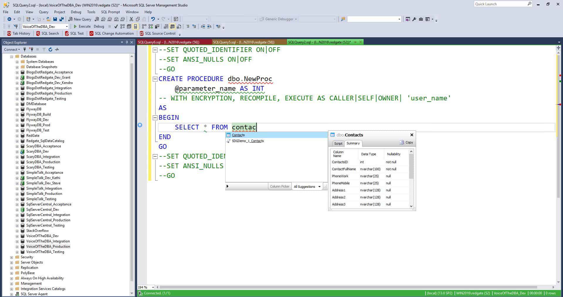 Code effortlessly with SQL Prompt, our SQL development tool for autocompletion and intellisense