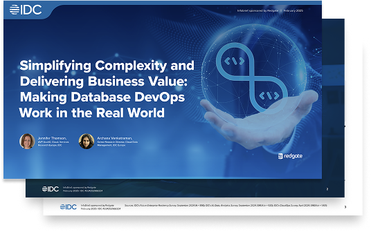 Three screenshots from the IDC Infobrief stacked on top of one another