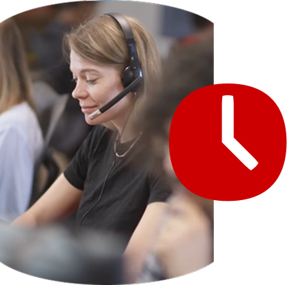 Illustration depicting "Accelerated support, when you need it"