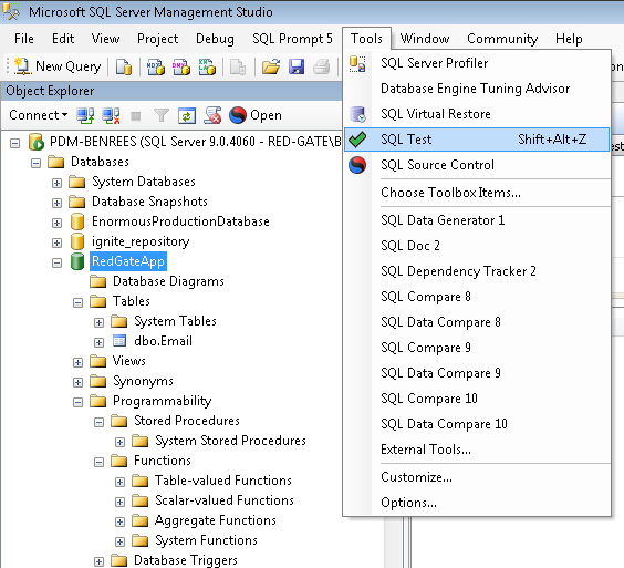 tool t-sql test Server for SQL Integration II Continuous Part