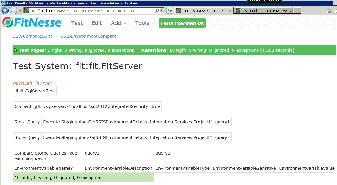 C:\WorkArea\Nat\SQL\Blog\SimpleTalk\SSIS Compare\Image\SSISEnvironmentCompareTestCaseSuccessfulExecution.png