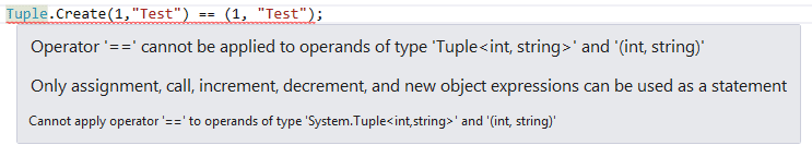 c# - Operator '==' cannot be applied to operands 'method group' or