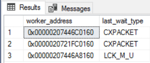 workers and CXPACKET