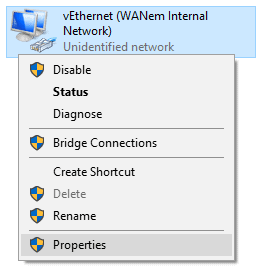 Set an IP address on the host for Remote Desktop Connection.