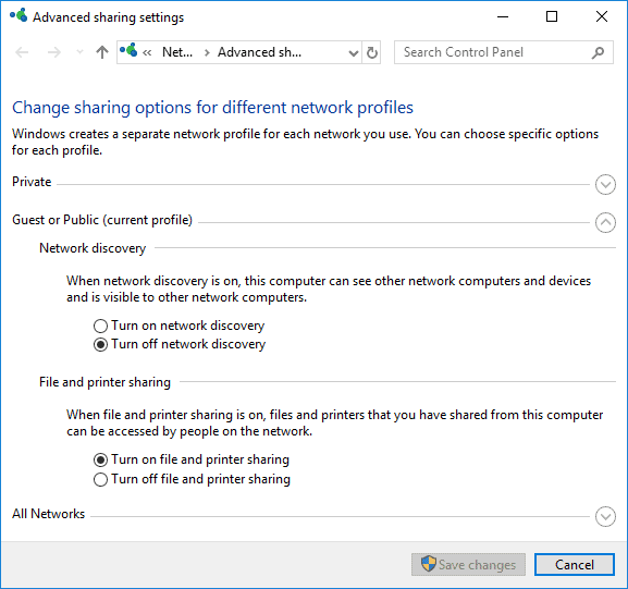 You can turn on file and printer sharing to indirectly allow RDP traffic through the machine’s firewall.