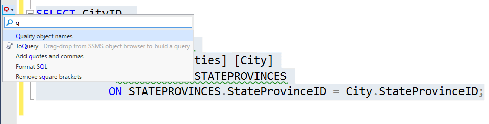 Qualifying SQL Server object names