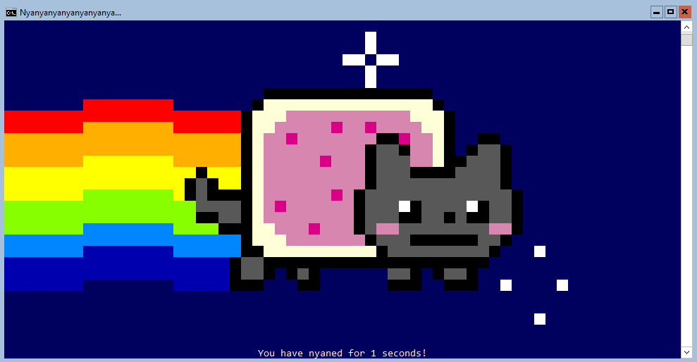 Linux Container based on Nyan Cat