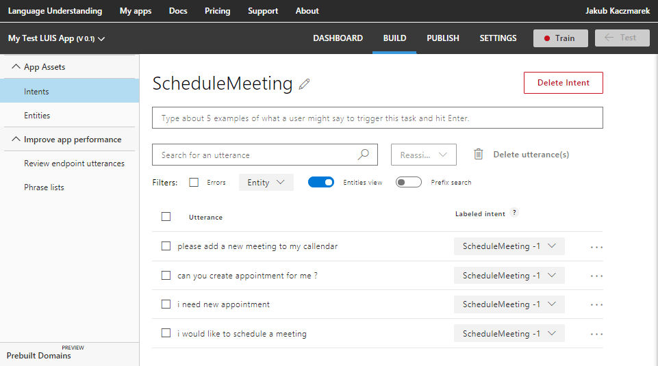 Building Intelligent Bots Using Microsoft Bot Framework 3