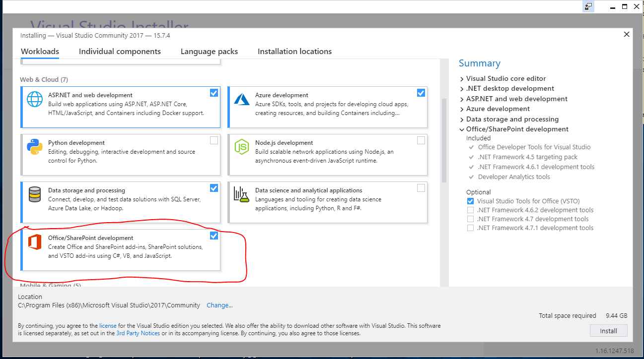 office 2016 excel interop