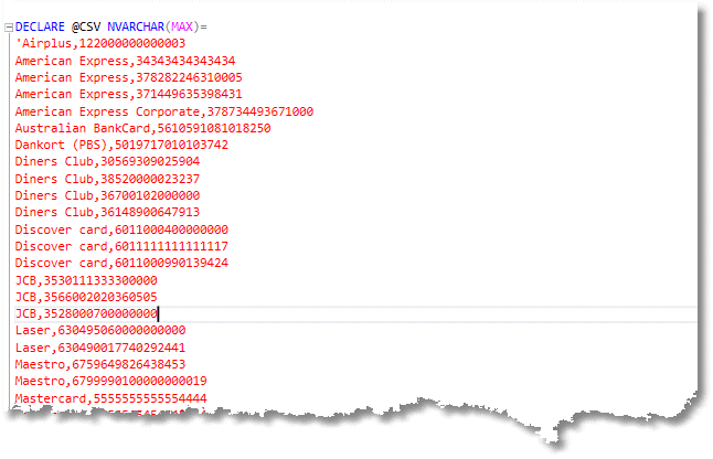 Spoofing Data Credit Cards Simple Talk