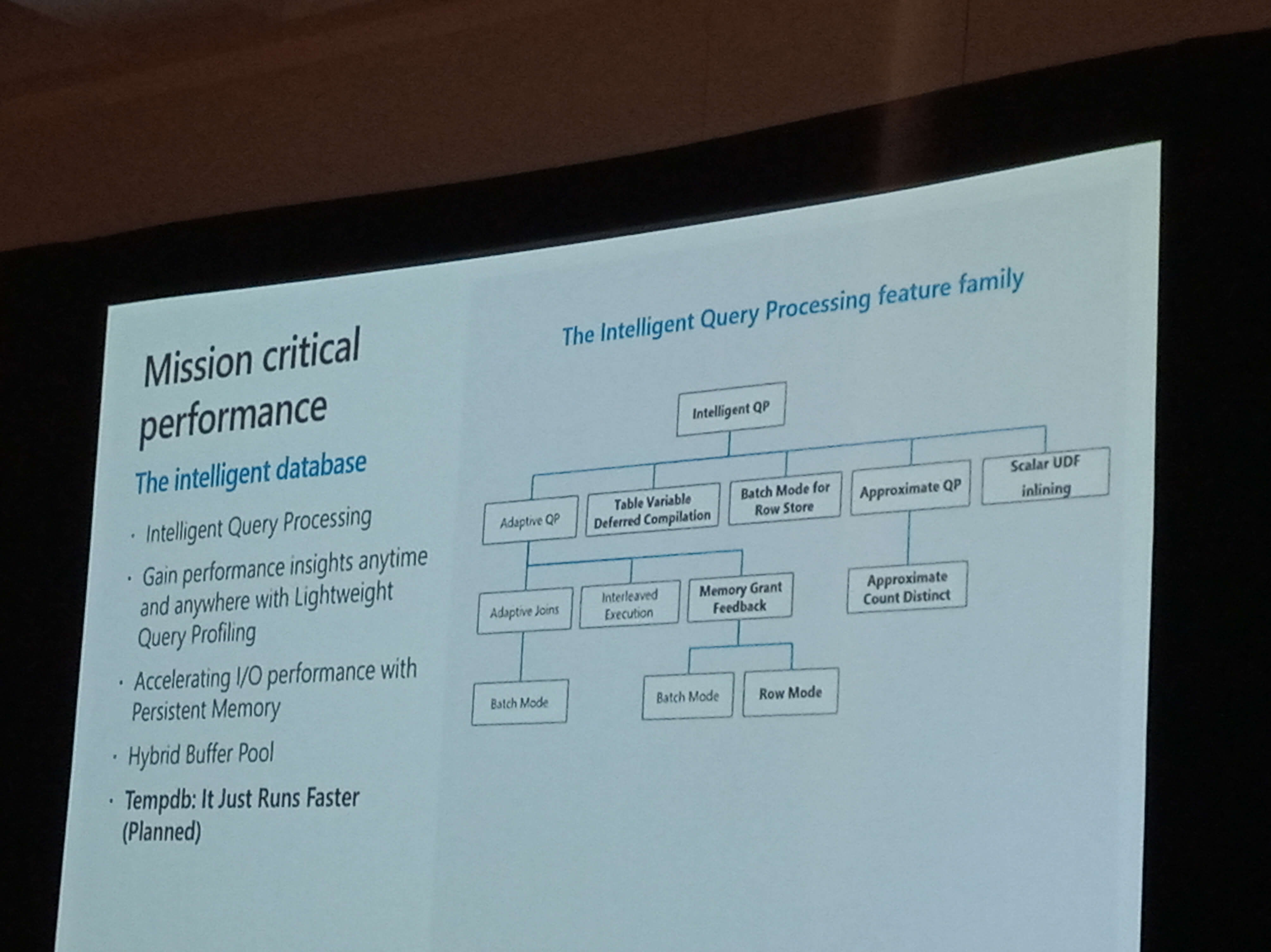 PASS Summit Intelligent Query Processing