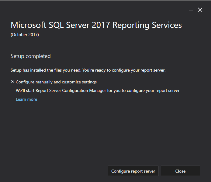 report service in sql