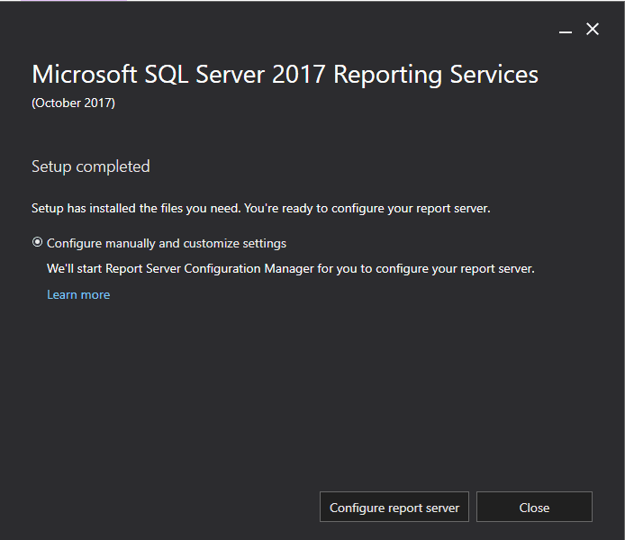 reporting services download 2017