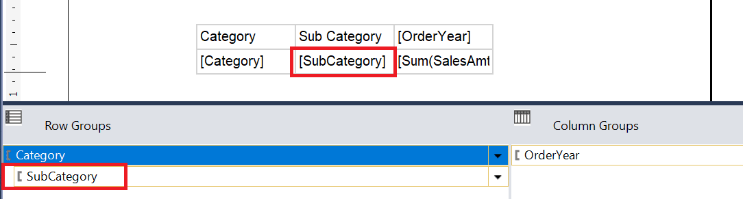 sql server reporting services grouping data