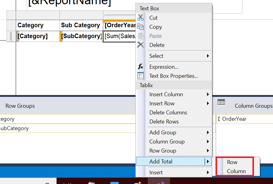 sql server reporting services grouping data