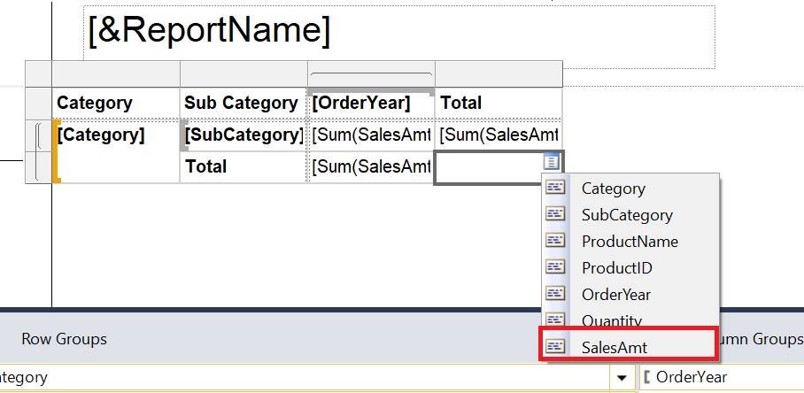 sql server reporting services grouping data