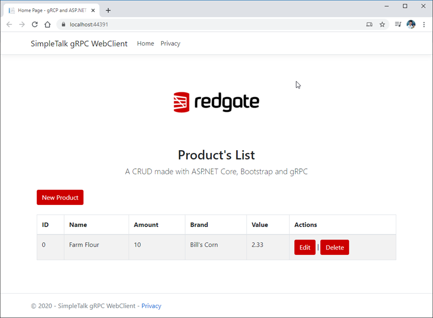 Integrating ASP.NET Core with gRPC