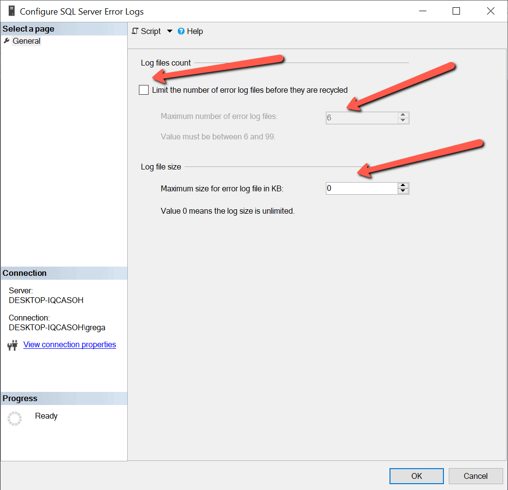 Logging configuration