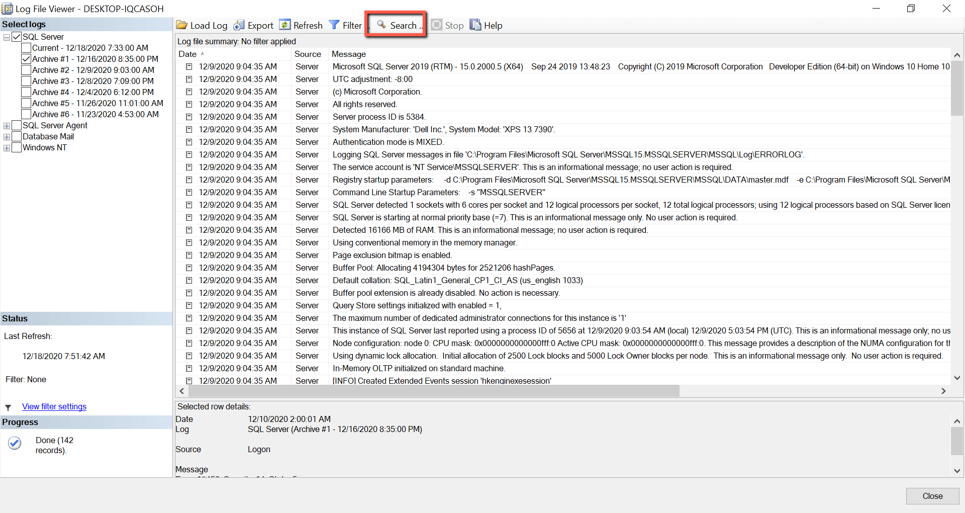 Gepland Resultaat Adviseren Search SQL Server error log files - Simple Talk