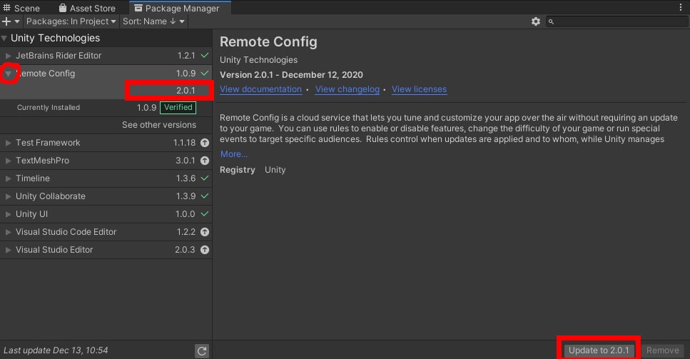 Updating Remote Config to preview version