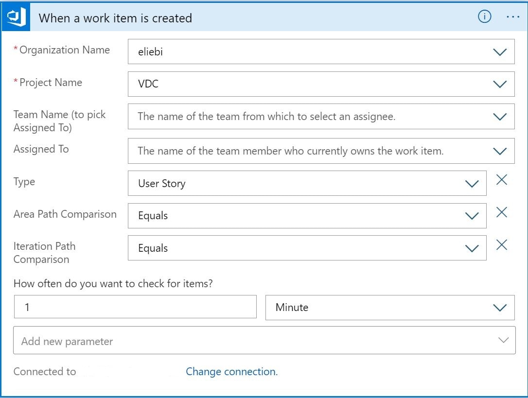 Configure User Story trigger