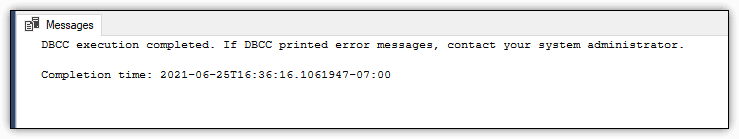 Image showing message after enabling SQL Server trace flag