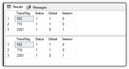 Image showing result of tracestatus