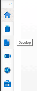 An image showing how to find the Develop tabl