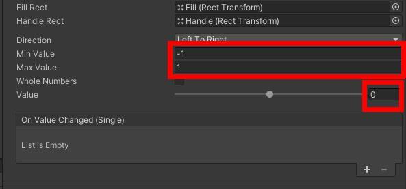 LensDistortionSlider default values