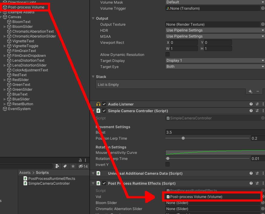 Adding Post-process Volume to Vol field