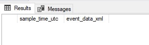 Image showing no data returned from query