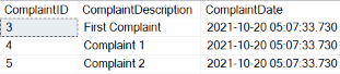 Image showing the results of adding rows using a sequence object