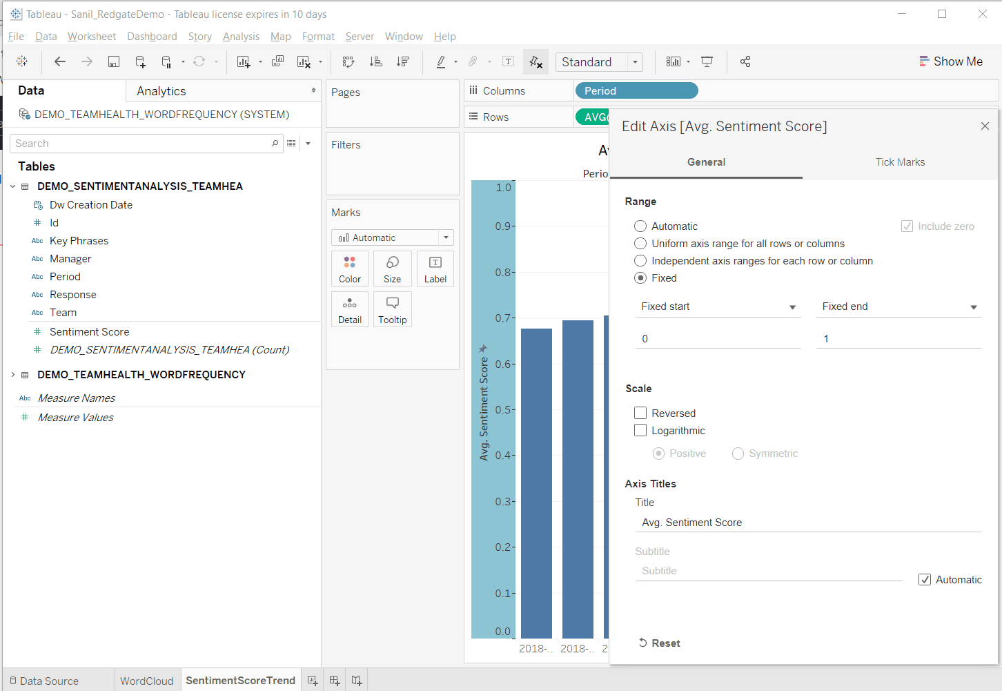Image showing edit axis in Tableau